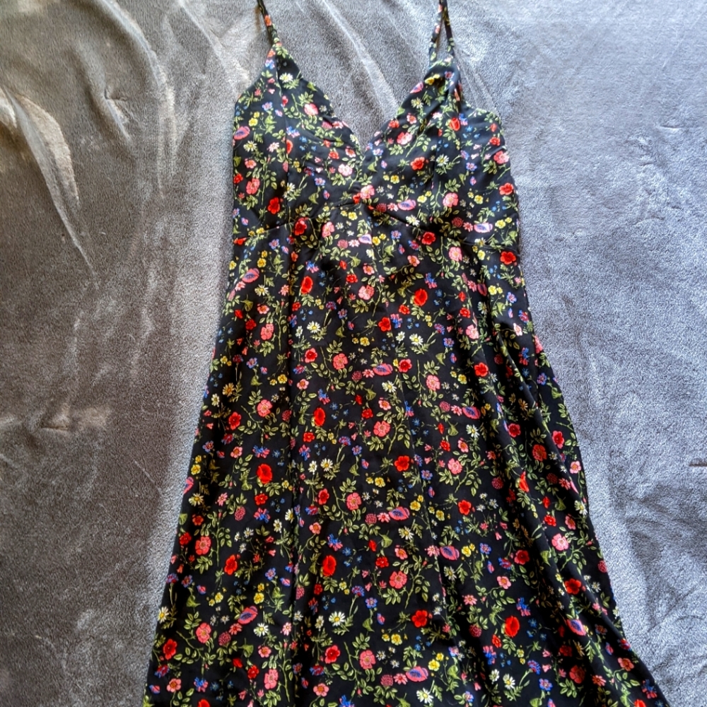 Maitai Black Floral Dress